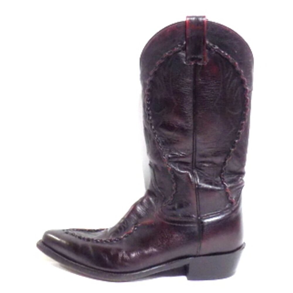 Dan Post Men’s Bucklace Embroidered Leather Boots in Cognac – Size 9D - Picture 7 of 12